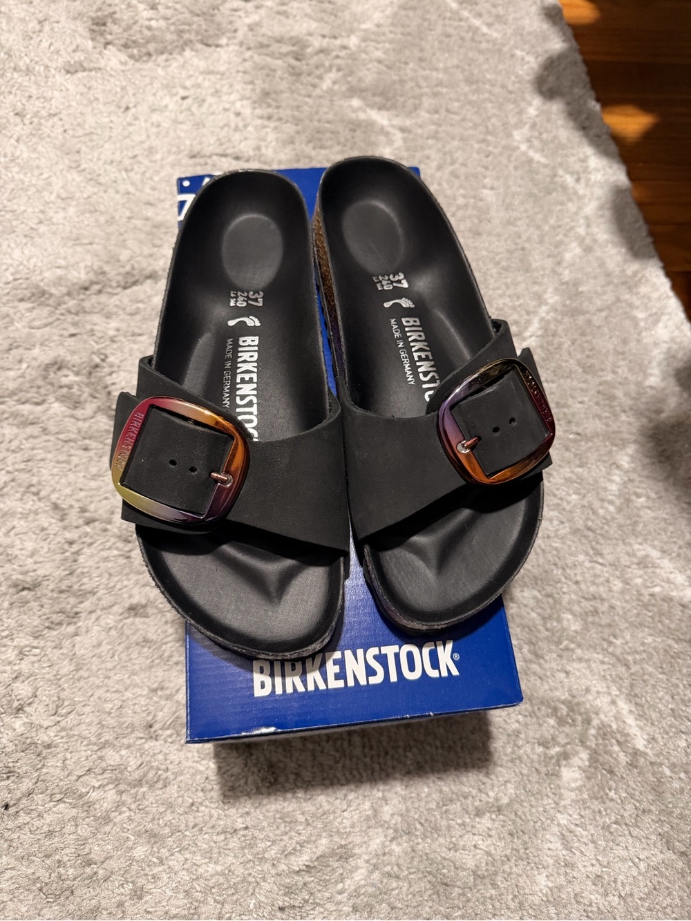 Birkenstock Madrid Big Buckle Sandal - nubuck leather 37